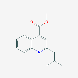 molecular formula C15H17NO2 B4266600 methyl 2-isobutyl-4-quinolinecarboxylate 