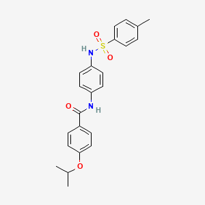 molecular formula C23H24N2O4S B4266614 4-isopropoxy-N-(4-{[(4-methylphenyl)sulfonyl]amino}phenyl)benzamide 
