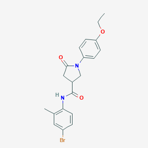 molecular formula C20H21BrN2O3 B426670 N-(4-bromo-2-methylphenyl)-1-(4-ethoxyphenyl)-5-oxopyrrolidine-3-carboxamide 