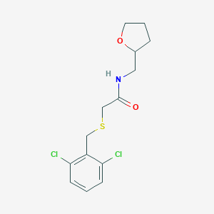 molecular formula C14H17Cl2NO2S B426674 2-(2,6-Dichloro-benzylsulfanyl)-N-(tetrahydro-furan-2-ylmethyl)-acetamide 