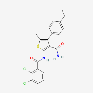 2-[(2,3-dichlorobenzoyl)amino]-4-(4-ethylphenyl)-5-methyl-3-thiophenecarboxamide