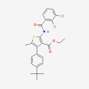 molecular formula C25H25Cl2NO3S B4266798 ethyl 4-(4-tert-butylphenyl)-2-[(2,3-dichlorobenzoyl)amino]-5-methyl-3-thiophenecarboxylate 