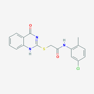 molecular formula C17H14ClN3O2S B426680 N-(5-chloro-2-methylphenyl)-2-[(4-oxo-1H-quinazolin-2-yl)sulfanyl]acetamide 