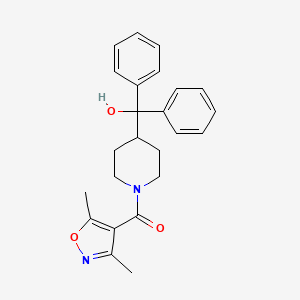 {1-[(3,5-dimethyl-4-isoxazolyl)carbonyl]-4-piperidinyl}(diphenyl)methanol