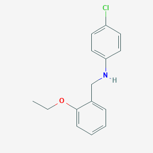 molecular formula C15H16ClNO B426691 4-chloro-N-(2-ethoxybenzyl)aniline 
