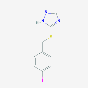 molecular formula C9H8IN3S B426695 3-[(4-iodobenzyl)thio]-4H-1,2,4-triazole 