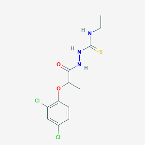 molecular formula C12H15Cl2N3O2S B4266969 2-[2-(2,4-dichlorophenoxy)propanoyl]-N-ethylhydrazinecarbothioamide 