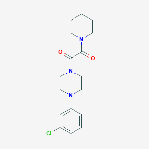 molecular formula C17H22ClN3O2 B426699 1-(3-Chlorophenyl)-4-[oxo(1-piperidinyl)acetyl]piperazine 