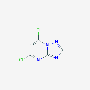 molecular formula C5H2Cl2N4 B042670 5,7-二氯-[1,2,4]三唑并[1,5-a]嘧啶 CAS No. 78706-26-0