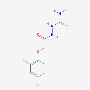 molecular formula C11H14ClN3O2S B4267049 2-[(4-chloro-2-methylphenoxy)acetyl]-N-methylhydrazinecarbothioamide 
