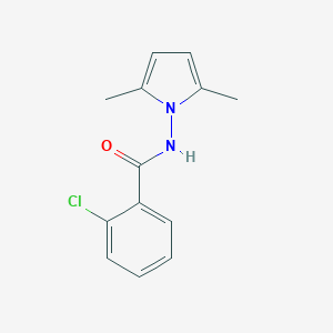 molecular formula C13H13ClN2O B426708 2-chloro-N-(2,5-dimethyl-1H-pyrrol-1-yl)benzamide 