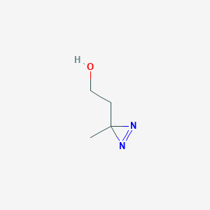 molecular formula C4H8N2O B042671 2-(3-甲基-3H-二氮杂环-3-基)乙醇 CAS No. 25055-82-7