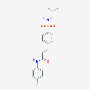 N-(4-fluorophenyl)-3-{4-[(isobutylamino)sulfonyl]phenyl}propanamide
