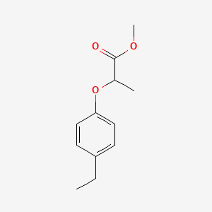 molecular formula C12H16O3 B4267135 methyl 2-(4-ethylphenoxy)propanoate 