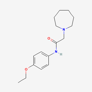 molecular formula C16H24N2O2 B4267184 2-(1-azepanyl)-N-(4-ethoxyphenyl)acetamide 