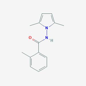 molecular formula C14H16N2O B426721 N-(2,5-dimethyl-1H-pyrrol-1-yl)-2-methylbenzamide 