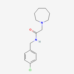 molecular formula C15H21ClN2O B4267232 2-(1-azepanyl)-N-(4-chlorobenzyl)acetamide 