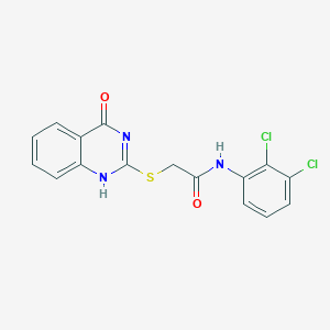 molecular formula C16H11Cl2N3O2S B426734 N-(2,3-dichlorophenyl)-2-[(4-oxo-1H-quinazolin-2-yl)sulfanyl]acetamide 