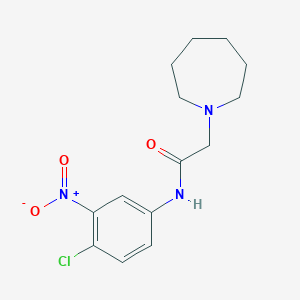 molecular formula C14H18ClN3O3 B4267441 2-(1-azepanyl)-N-(4-chloro-3-nitrophenyl)acetamide 