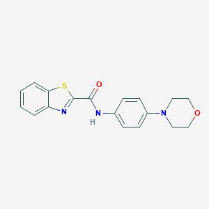 molecular formula C18H17N3O2S B426749 N-(4-Morpholinophenyl)benzo[d]thiazole-2-carboxamide CAS No. 695175-07-6
