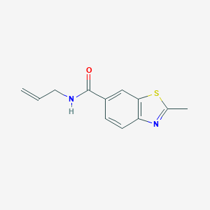 molecular formula C12H12N2OS B426751 N-allyl-2-methyl-1,3-benzothiazole-6-carboxamide 