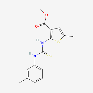 methyl 5-methyl-2-({[(3-methylphenyl)amino]carbonothioyl}amino)-3-thiophenecarboxylate