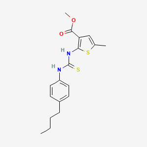 methyl 2-({[(4-butylphenyl)amino]carbonothioyl}amino)-5-methyl-3-thiophenecarboxylate