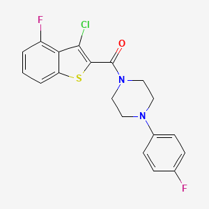 molecular formula C19H15ClF2N2OS B4267561 1-[(3-chloro-4-fluoro-1-benzothien-2-yl)carbonyl]-4-(4-fluorophenyl)piperazine CAS No. 588675-50-7