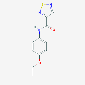 molecular formula C11H11N3O2S B426768 N-(4-乙氧基苯基)-1,2,5-噻二唑-3-甲酰胺 CAS No. 695176-66-0