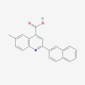 molecular formula C21H15NO2 B4267801 6-methyl-2-(2-naphthyl)-4-quinolinecarboxylic acid 