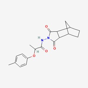 N-(3,5-dioxo-4-azatricyclo[5.2.1.0~2,6~]dec-4-yl)-2-(4-methylphenoxy)propanamide
