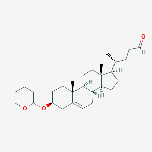 B042679 (4R)-4-[(3S,8S,9S,10R,13R,14S,17R)-10,13-Dimethyl-3-(oxan-2-yloxy)-2,3,4,7,8,9,11,12,14,15,16,17-dodecahydro-1H-cyclopenta[a]phenanthren-17-yl]pentanal CAS No. 66414-44-6