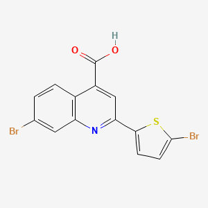 7-bromo-2-(5-bromo-2-thienyl)-4-quinolinecarboxylic acid
