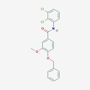 molecular formula C21H17Cl2NO3 B426796 4-(benzyloxy)-N-(2,3-dichlorophenyl)-3-methoxybenzamide 