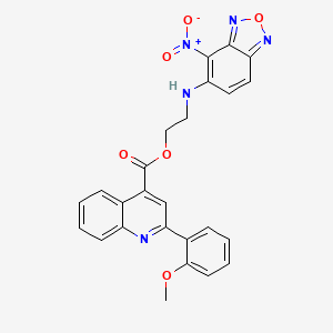 molecular formula C25H19N5O6 B4267961 2-[(4-nitro-2,1,3-benzoxadiazol-5-yl)amino]ethyl 2-(2-methoxyphenyl)-4-quinolinecarboxylate 