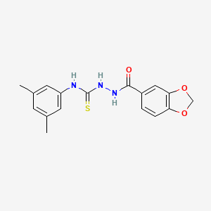 2-(1,3-benzodioxol-5-ylcarbonyl)-N-(3,5-dimethylphenyl)hydrazinecarbothioamide