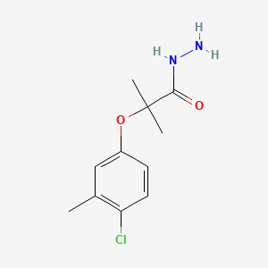 molecular formula C11H15ClN2O2 B4268063 2-(4-chloro-3-methylphenoxy)-2-methylpropanohydrazide CAS No. 78613-32-8