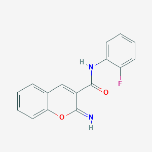 molecular formula C16H11FN2O2 B4268305 N-(2-fluorophenyl)-2-imino-2H-chromene-3-carboxamide 
