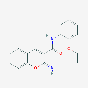 molecular formula C18H16N2O3 B4268313 N-(2-ethoxyphenyl)-2-imino-2H-chromene-3-carboxamide 