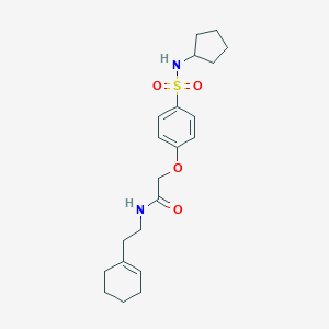N-[2-(cyclohex-1-en-1-yl)ethyl]-2-[4-(cyclopentylsulfamoyl)phenoxy]acetamide