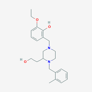 2-ethoxy-6-{[3-(2-hydroxyethyl)-4-(2-methylbenzyl)-1-piperazinyl]methyl}phenol