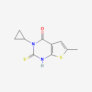 3-cyclopropyl-2-mercapto-6-methylthieno[2,3-d]pyrimidin-4(3H)-one