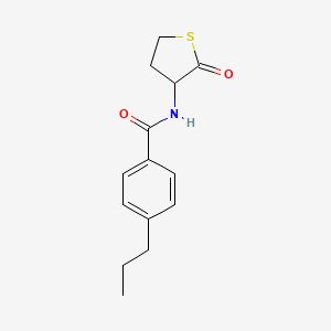 N-(2-oxotetrahydro-3-thienyl)-4-propylbenzamide