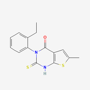 3-(2-ethylphenyl)-2-mercapto-6-methylthieno[2,3-d]pyrimidin-4(3H)-one