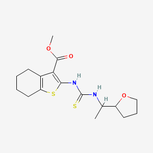 methyl 2-[({[1-(tetrahydro-2-furanyl)ethyl]amino}carbonothioyl)amino]-4,5,6,7-tetrahydro-1-benzothiophene-3-carboxylate