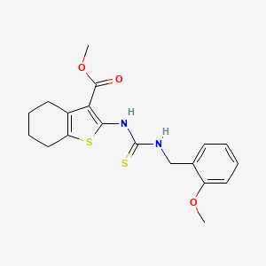 methyl 2-({[(2-methoxybenzyl)amino]carbonothioyl}amino)-4,5,6,7-tetrahydro-1-benzothiophene-3-carboxylate