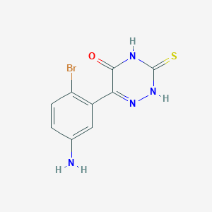 molecular formula C9H7BrN4OS B4268549 6-(5-amino-2-bromophenyl)-3-thioxo-3,4-dihydro-1,2,4-triazin-5(2H)-one 
