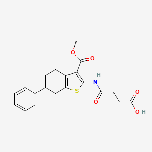 4-{[3-(methoxycarbonyl)-6-phenyl-4,5,6,7-tetrahydro-1-benzothien-2-yl]amino}-4-oxobutanoic acid