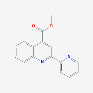 molecular formula C16H12N2O2 B4268653 methyl 2-(2-pyridinyl)-4-quinolinecarboxylate 