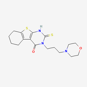 2-mercapto-3-[3-(4-morpholinyl)propyl]-5,6,7,8-tetrahydro[1]benzothieno[2,3-d]pyrimidin-4(3H)-one